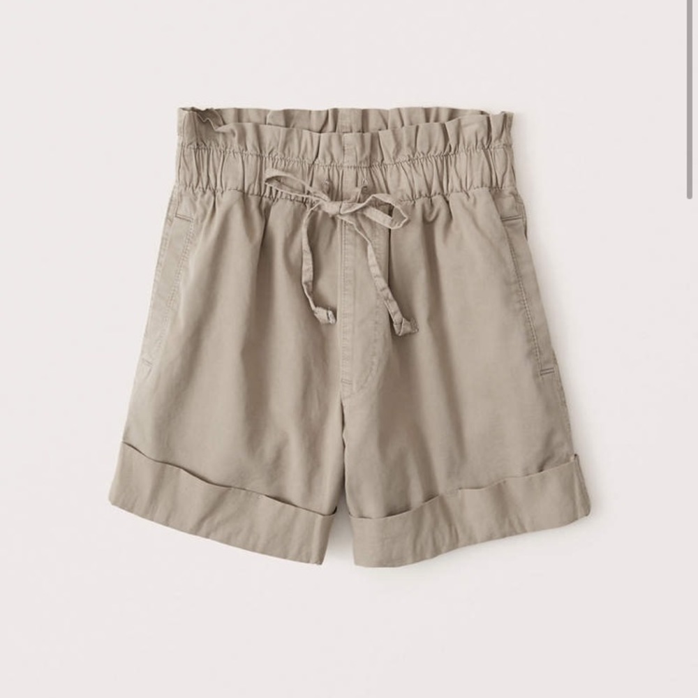 Abercrombie & Fitch Twill Paperbag Shorts
